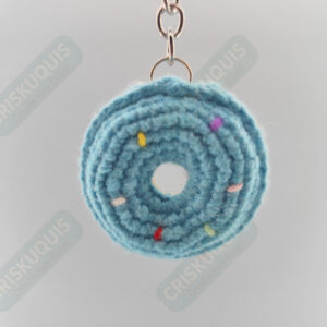 LLAVERO DONUT AZUL