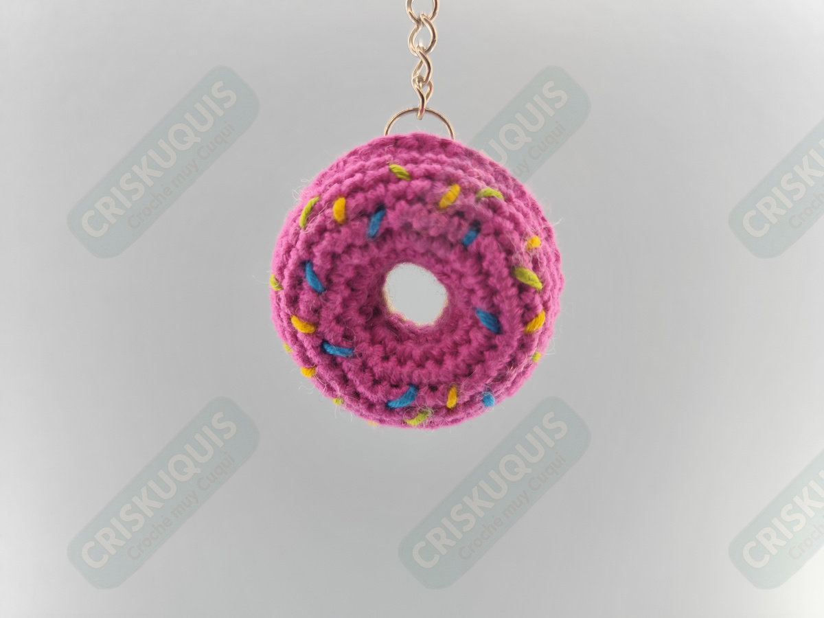 LLAVERO DONUT ROSA